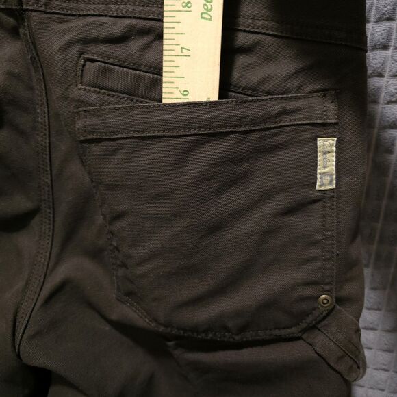 Brown Heavy Canvas Work Pants Mens 34x30 Cabelas Cotton Cargo Painters Utility - Picture 11 of 16